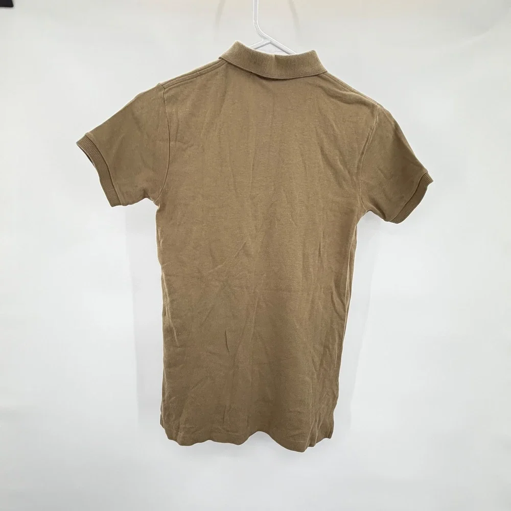 Kids Ralph Lauren Polo Shirt Tan Short Sleeve Embroidered Pony Size S‎